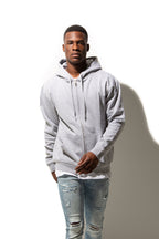 Just Like Hero HERO-3020, Unisex Full Zip Hoodie, Sport Grey