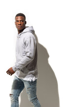 Just Like Hero HERO-3020, Unisex Full Zip Hoodie, Sport Grey