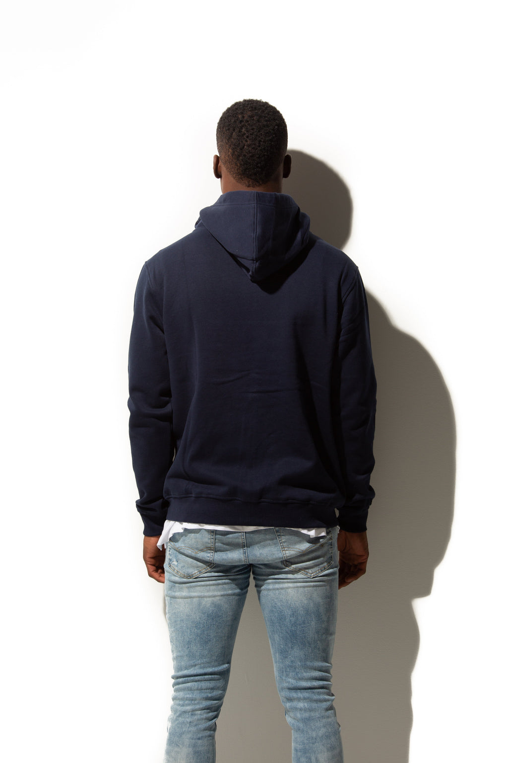Just Like Hero HERO-3020, Unisex Full Zip Hoodie, Navy Blue