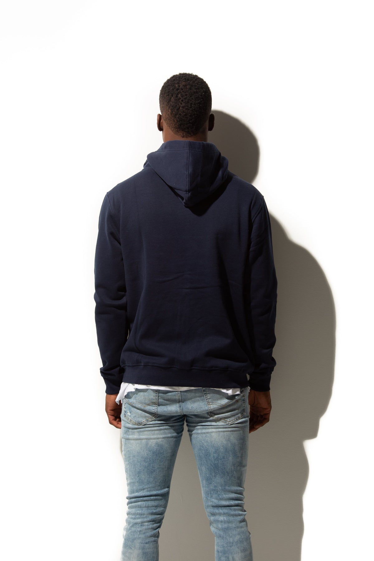 Just Like Hero HERO-3020, Unisex Full Zip Hoodie, Navy Blue