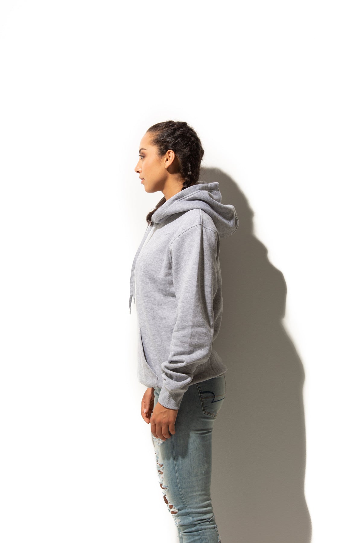 Just Like Hero HERO-2020, Unisex Blank Hoodie, Sport Grey