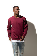 Just Like Hero HERO-1020, Unisex Blank Crewneck Sweatshirt, Maroon