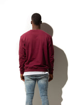Just Like Hero HERO-1020, Unisex Blank Crewneck Sweatshirt, Maroon
