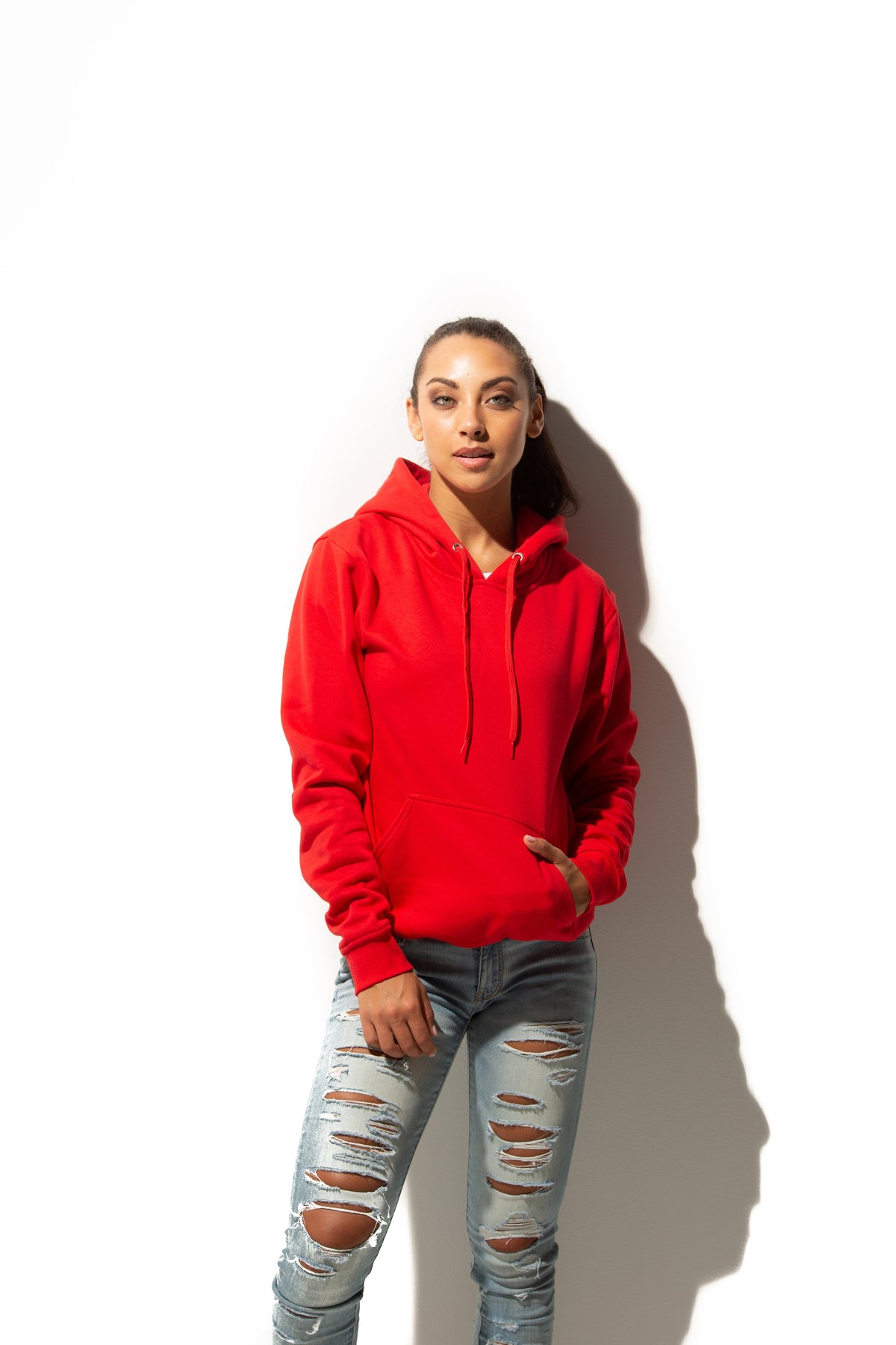 Just Like Hero HERO-2020, Unisex Blank Hoodie, Red