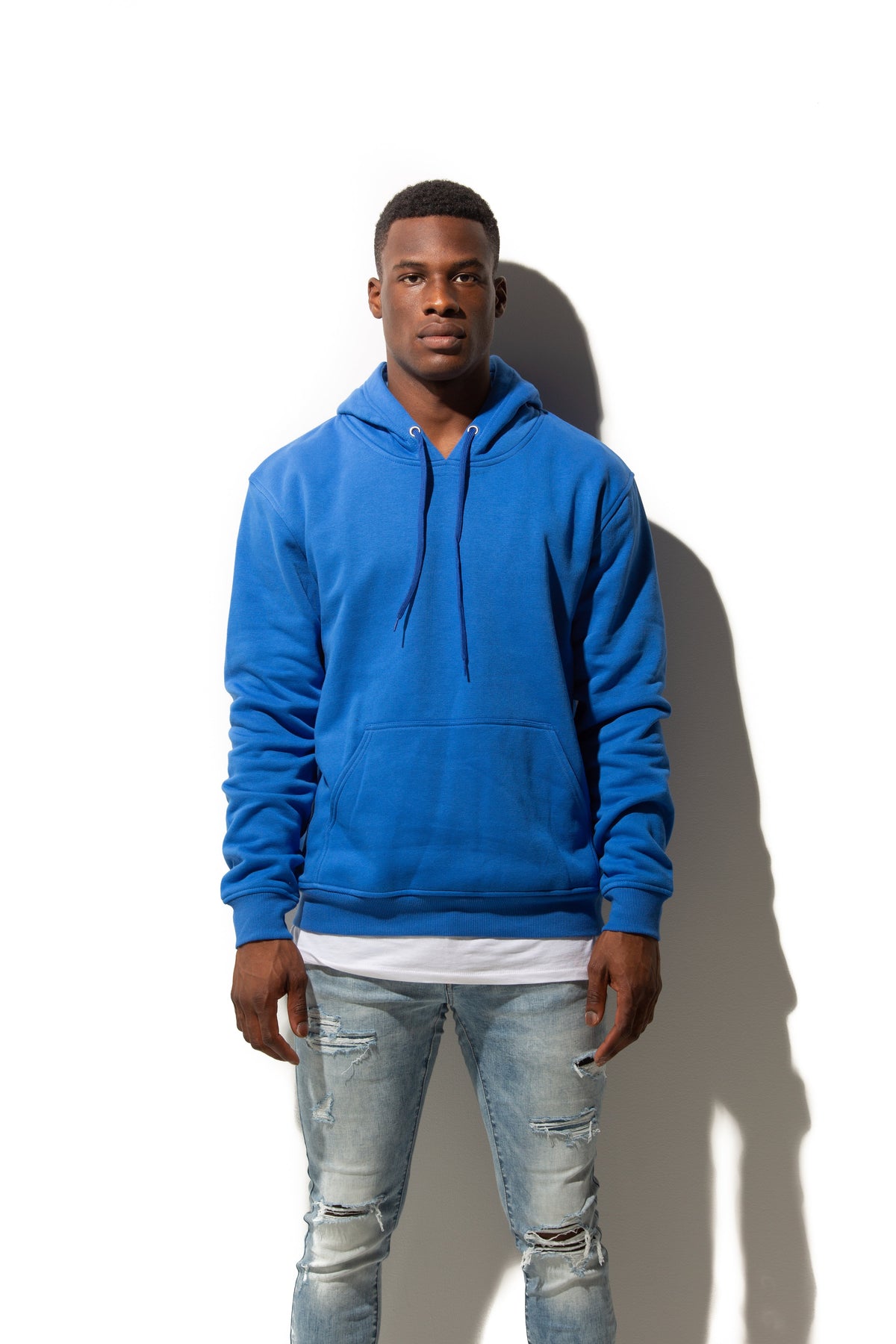 Just Like Hero HERO-2020, Unisex Blank Hoodie, Royal Blue