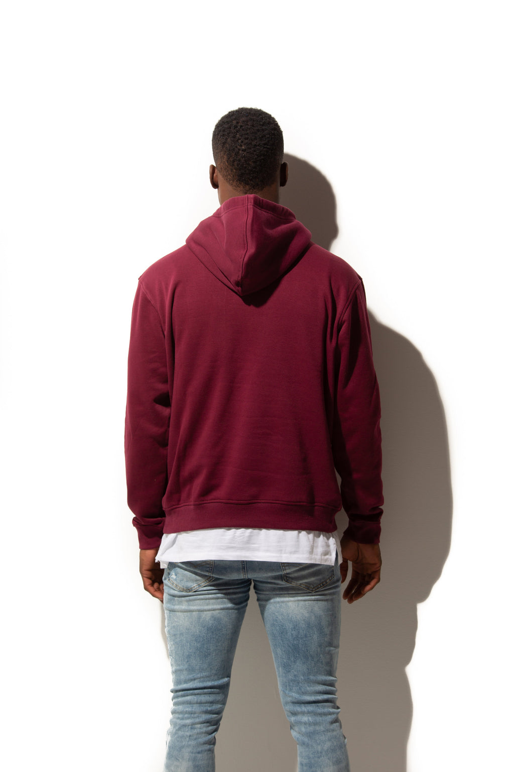 Just Like Hero HERO-2020, Unisex Blank Hoodie, Maroon