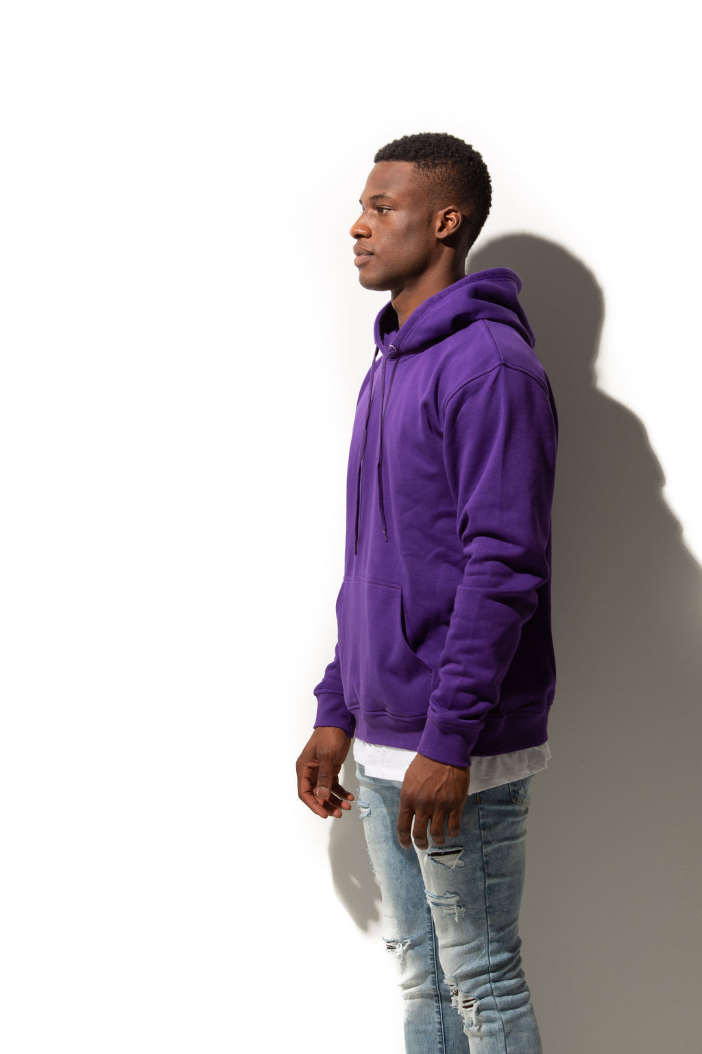 Just Like Hero HERO-2020, Unisex Blank Hoodie, Purple