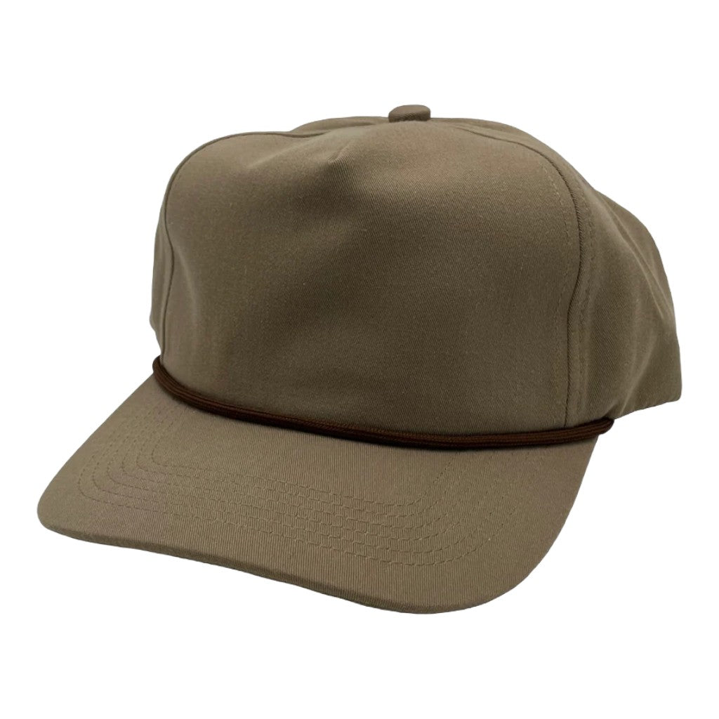 NISSI CAPS GNV-228GF, Golf Cap, Khaki With Brown String