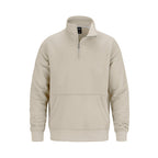 Muskoka Trail L00602, - Fairmount - 1/4 Zip Sweatshirt W/ Pouch Pocket, Ivory
