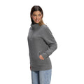 Muskoka Trail L00602, - Fairmount - 1/4 Zip Sweatshirt W/ Pouch Pocket, Mid Grey