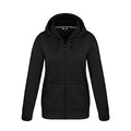 CX2 L00668, - Cypress Creek - Ladies Polyester Full-zip Hooded Sweatshirt, Black