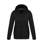 CX2 L00668, - Cypress Creek - Ladies Polyester Full-zip Hooded Sweatshirt, Black