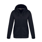 CX2 L00668, - Cypress Creek - Ladies Polyester Full-zip Hooded Sweatshirt, Navy