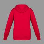 CX2 L00668, - Cypress Creek - Ladies Polyester Full-zip Hooded Sweatshirt, Red