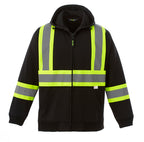 CX2 Hi-Vis L00682, - Freedom - Hi-vis Full Zip Hooded Sweatshirt, Black