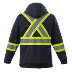 CX2 Hi-Vis L00682, - Freedom - Hi-vis Full Zip Hooded Sweatshirt, Navy