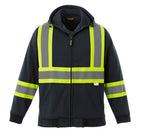 CX2 Hi-Vis L00682, - Freedom - Hi-vis Full Zip Hooded Sweatshirt, Navy
