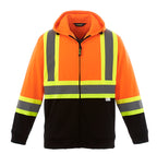 CX2 Hi-Vis L00682, - Freedom - Hi-vis Full Zip Hooded Sweatshirt, Hi-Vis Orange