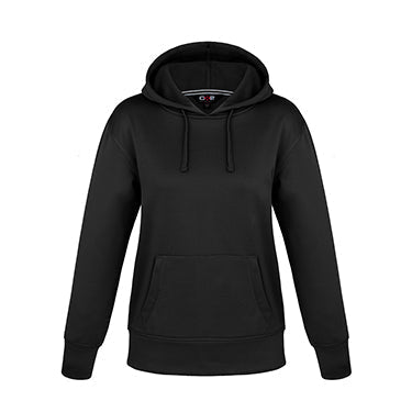 CX2 L00688, - Palm Aire - Ladies Polyester Pullover Hooded Sweatshirt, Black