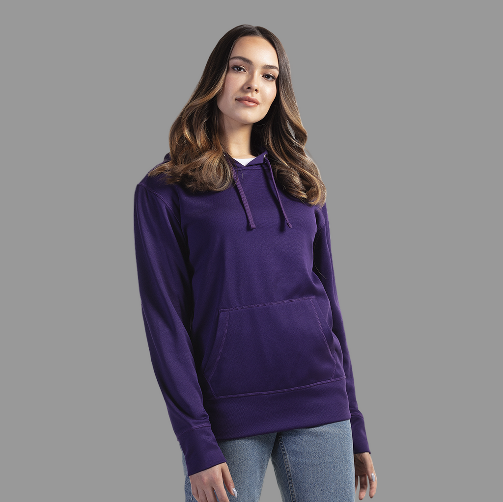 CX2 L00688, - Palm Aire - Ladies Polyester Pullover Hooded Sweatshirt, Purple