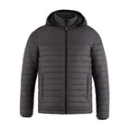 Muskoka Trail L00900, - Canyon - Men's Puffy Jacket W/ Detachable Hood, Charcoal