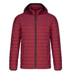 Muskoka Trail L00900, - Canyon - Men's Puffy Jacket W/ Detachable Hood, Red