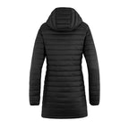 Muskoka Trail L00903, - Glacier Bay - Ladies Full Length Puffy Jacket W/ Detachable Hood, Black