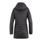 Muskoka Trail L00903, - Glacier Bay - Ladies Full Length Puffy Jacket W/ Detachable Hood, Charcoal