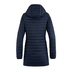 Muskoka Trail L00903, - Glacier Bay - Ladies Full Length Puffy Jacket W/ Detachable Hood, Navy