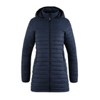 Muskoka Trail L00903, - Glacier Bay - Ladies Full Length Puffy Jacket W/ Detachable Hood, Navy