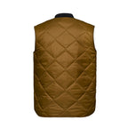 CX2 L01095, - Driftwood - Stylized Quilted Freezer Vest, Caramel