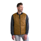 CX2 L01095, - Driftwood - Stylized Quilted Freezer Vest, Caramel