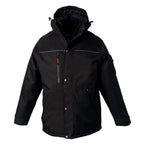 CX2 L01100, - Defender - Heavy Duty Insulated Parka W/ Detachable Hood, Black