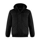 CX2 L01115, - Extreme - Heavy Duty 3in1 Bomber Jacket W/ Detachable Hood, Black
