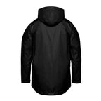 CX2 L01125, - Rainier - Full Length Raincoat With Detachable Hood, Black