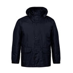 CX2 L01125, - Rainier - Full Length Raincoat With Detachable Hood, Navy