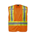 CX2 Hi-Vis L01145, - Vanguard - Tricot Hi-vis 5 Point Tear-away Vest - Dual Sized, Fluorescent Orange
