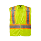 CX2 Hi-Vis L01145, - Vanguard - Tricot Hi-vis 5 Point Tear-away Vest - Dual Sized, Fluorescent Yellow