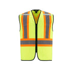 CX2 Hi-Vis L01150, - Scout - Adult Tricot Hi-vis Zipper Front Vest, HI-Vis Yellow