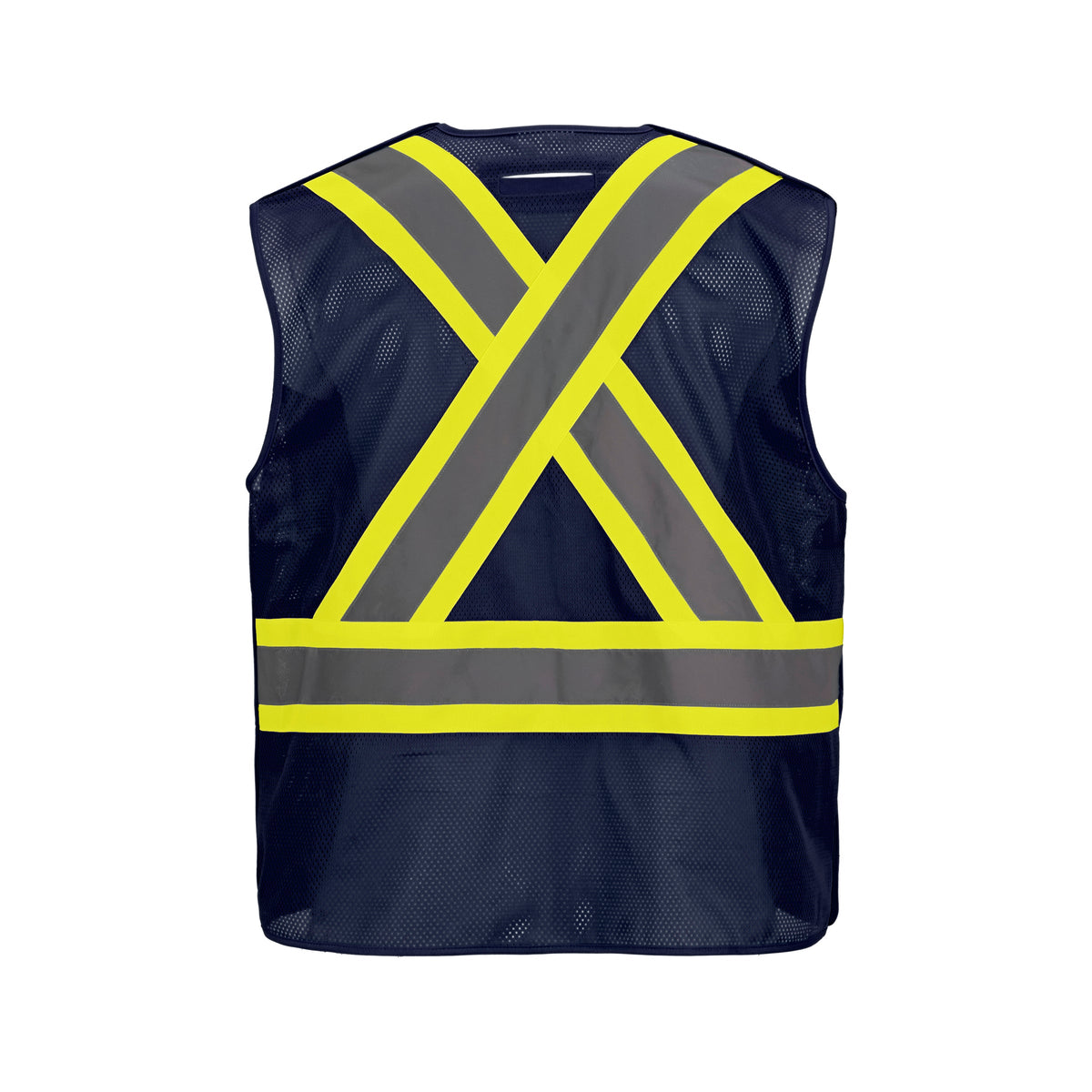 CX2 Hi-Vis L01155, - Sentinel - Mesh Hi-vis 5 Point Tear-away Vest - Dual Sized, Navy