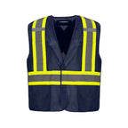 CX2 Hi-Vis L01155, - Sentinel - Mesh Hi-vis 5 Point Tear-away Vest - Dual Sized, Navy