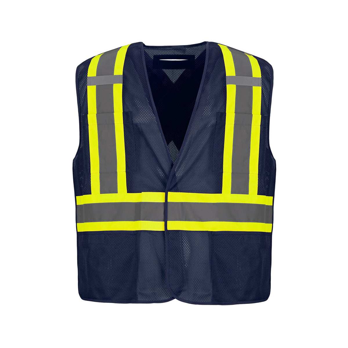 CX2 Hi-Vis L01155, - Sentinel - Mesh Hi-vis 5 Point Tear-away Vest - Dual Sized, Navy