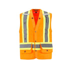 CX2 Hi-Vis L01190, - Surveyor - Hi-vis Surveyor’s Vest - Sized, Hi-Vis Orange