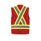 CX2 Hi-Vis L01190, - Surveyor - Hi-vis Surveyor’s Vest - Sized, Red
