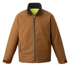 CX2 Hi-Vis L01210, - Zircon - Cotton Canvas Reversible To Polyester Hi-vis Insulated Jacket, Tan/Hi-Vis Yellow
