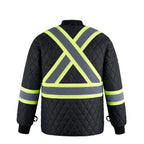 CX2 Hi-Vis L01277, - Peterbuilt - Hi-vis 3 In 1 Bomber Jacket W/ Detachable Hood, Black