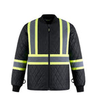 CX2 Hi-Vis L01277, - Peterbuilt - Hi-vis 3 In 1 Bomber Jacket W/ Detachable Hood, Black