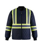 CX2 Hi-Vis L01277, - Peterbuilt - Hi-vis 3 In 1 Bomber Jacket W/ Detachable Hood, Navy