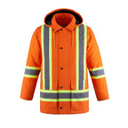 CX2 Hi-Vis L01292, - Kingpin - Cotton Canvas Hi-vis Insulated Parka W/ Detachable Hood, Orange