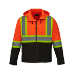 CX2 Hi-Vis L01305, - Shield - Hi-vis Softshell Jacket W/ Detachable Hood, Hi-Vis Orange